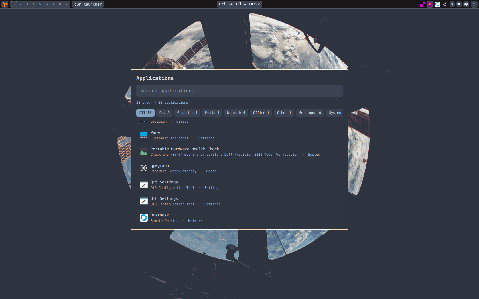 dwm-jangir app launcher